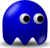 blue pac man